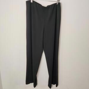 Lucia Black Wide Leg Pull on Pants Size L XL
